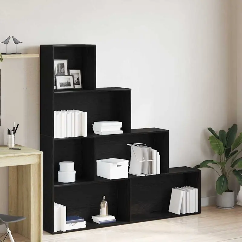 Estantería para libros Roble Negro 155 x 24 x 160 cm