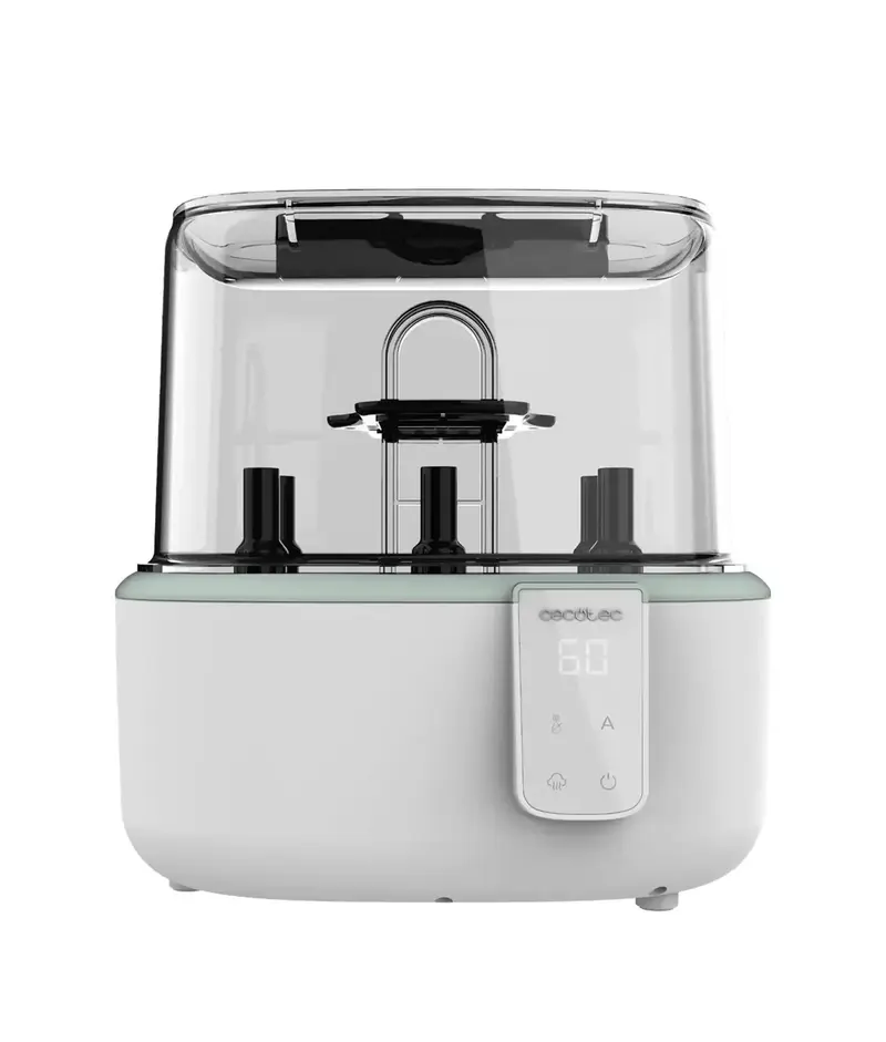 Esterilizador Digital Nana BabyCare para 6 biberones en 8 minutos libre de BPA y seguro para alimentos Cecotec