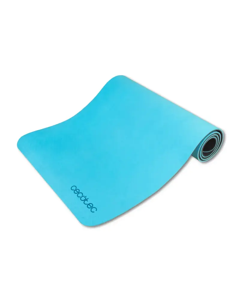 Esterilla DrumFit Yoga Mat 183x61 cm antideslizante con Asa de transporte fabricada en Material TPE Cecotec