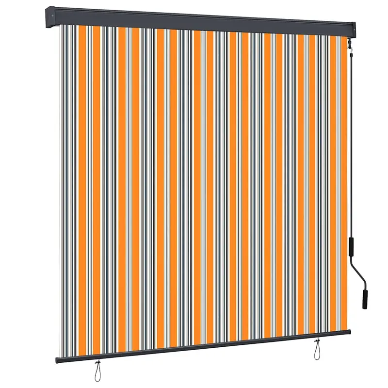Estor enrollable Amarillo y Azul 180 x 250 cm Tela y Aluminio