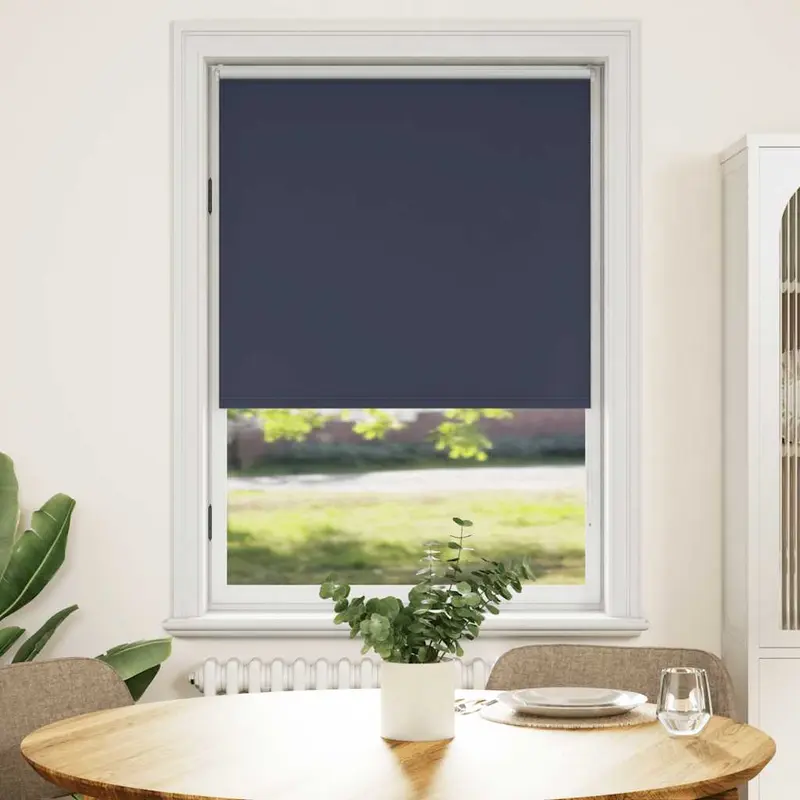 Estor enrollable opaco 104,4x175 cm Tejido Ancho 100 cm Azul Marino