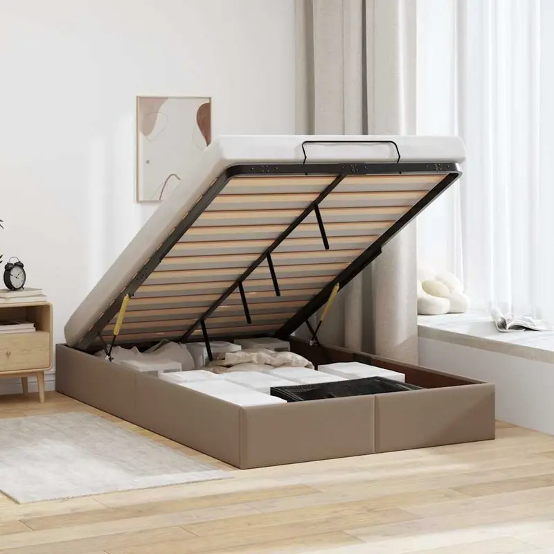Estructura cama otomana sin colchón 120x190 cm cappucino