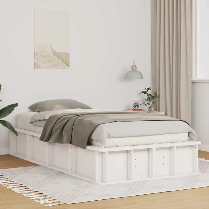 Estructura de cama 100 x 200 cm Madera de pino macizo