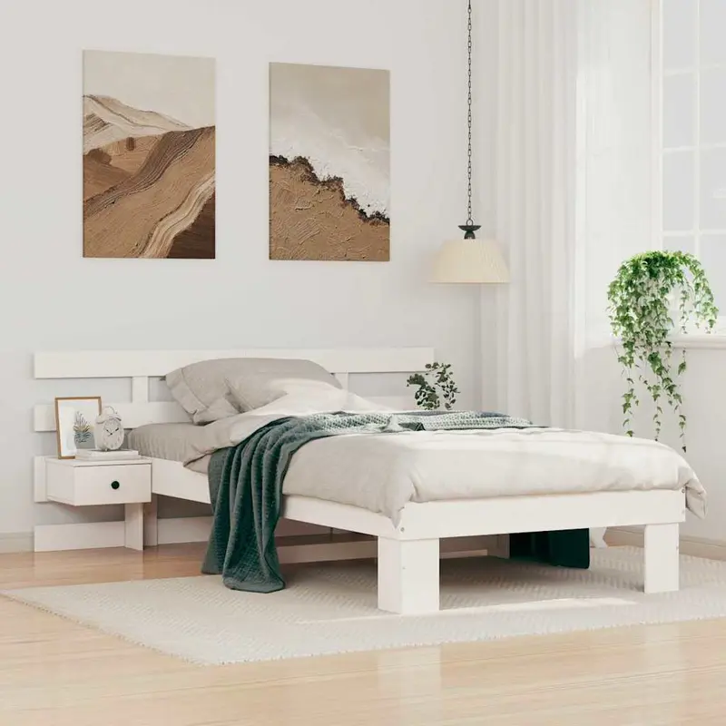 Estructura de cama 100 x 200 cm Madera de pino macizo