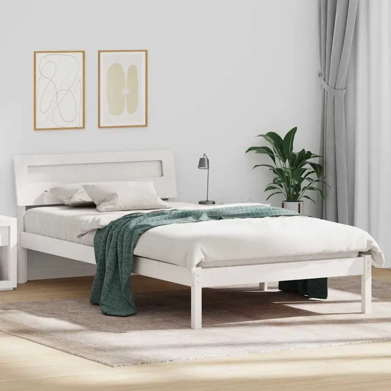 Estructura de cama 100 x 200 cm Madera de pino macizo