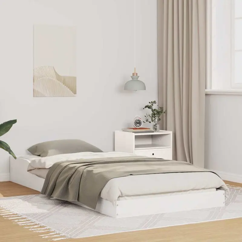 Estructura de cama 100 x 200 cm Madera de pino macizo