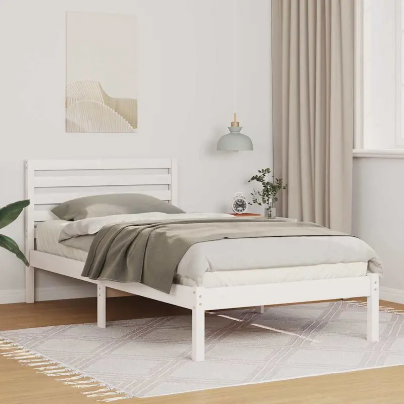 Estructura de cama 100 x 200 cm Madera de pino macizo