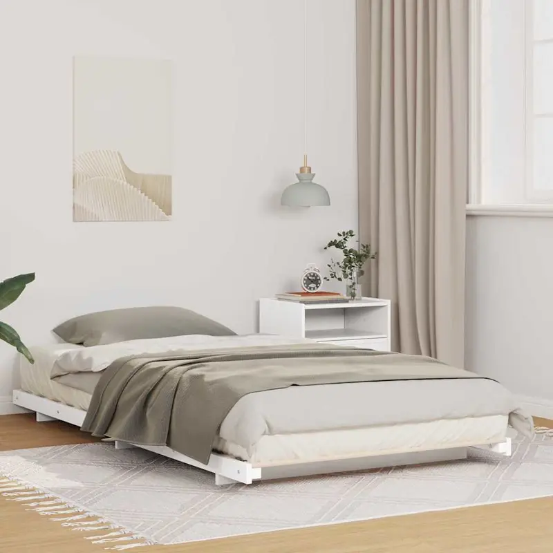 Estructura de cama 100 x 200 cm Madera de pino macizo