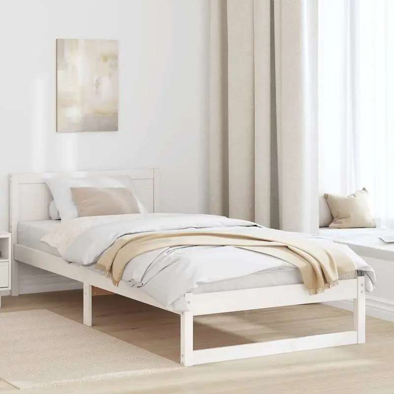 Estructura de cama 100 x 200 cm Madera de pino macizo