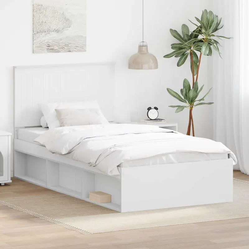 Estructura de cama 100 x 200 cm Madera de pino macizo