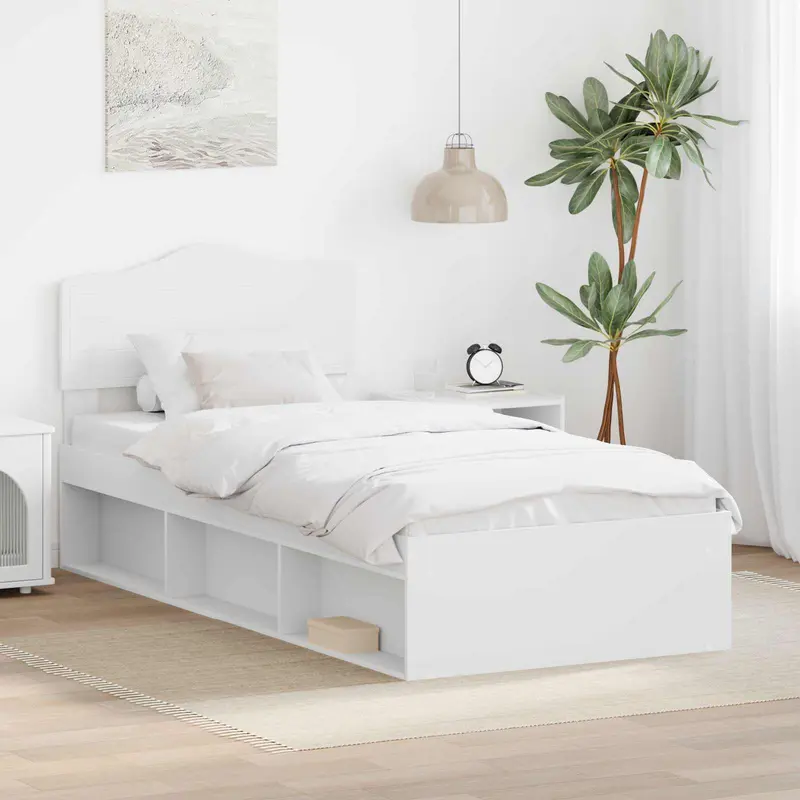 Estructura de cama 100 x 200 cm Madera de pino macizo