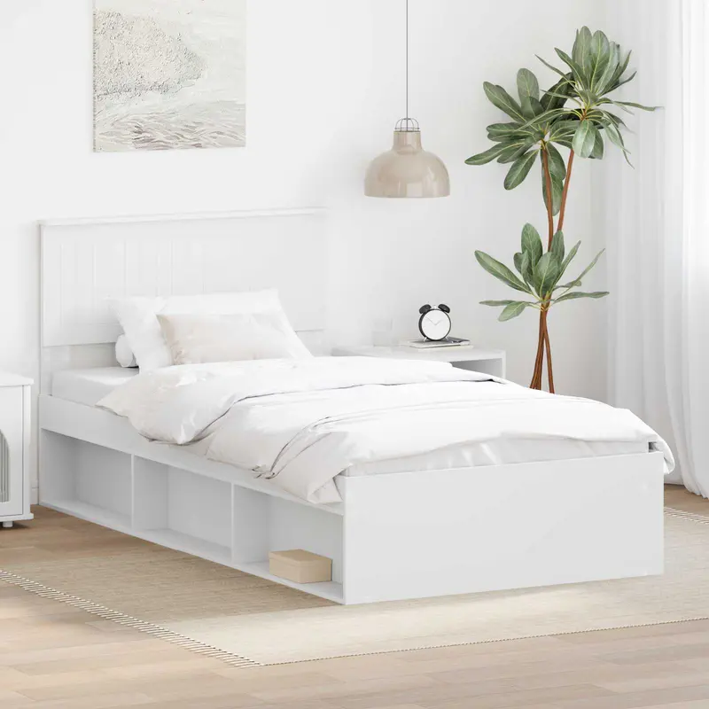 Estructura de cama 100 x 200 cm Madera de pino macizo