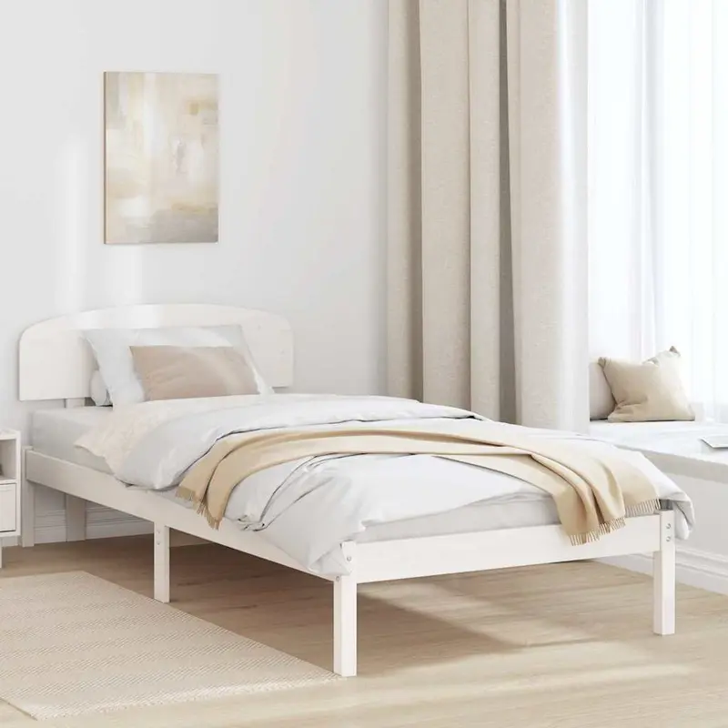 Estructura de cama 100 x 200 cm Madera de pino macizo
