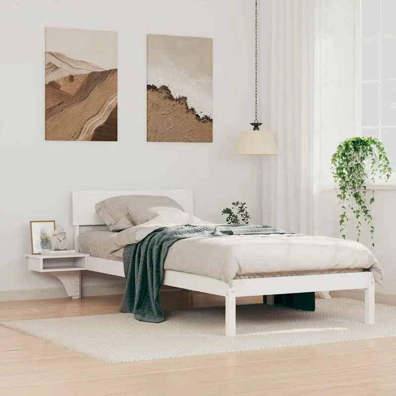 Estructura de cama 100 x 200 cm Madera de pino macizo