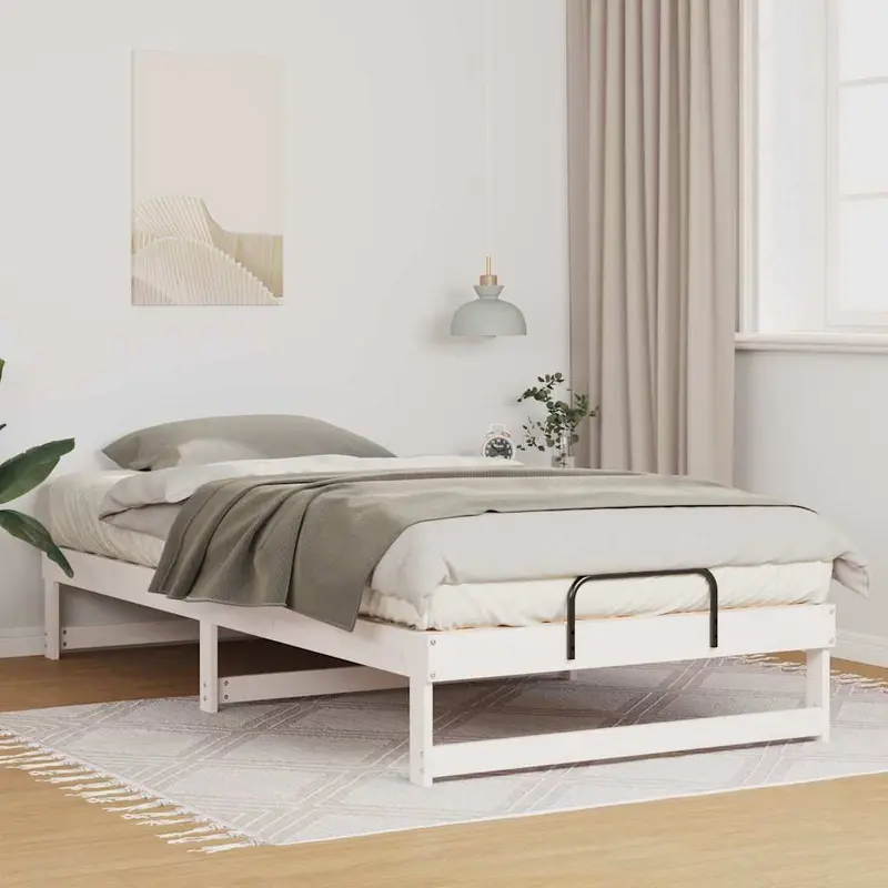 Estructura de cama 100 x 200 cm Madera de pino macizo