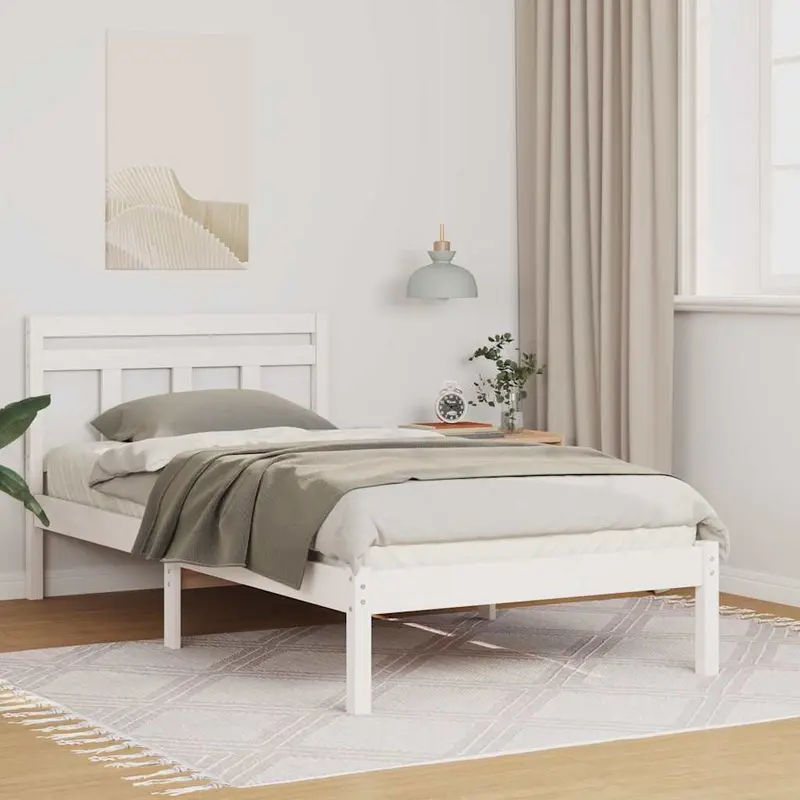 Estructura de cama 100 x 200 cm Madera de pino macizo