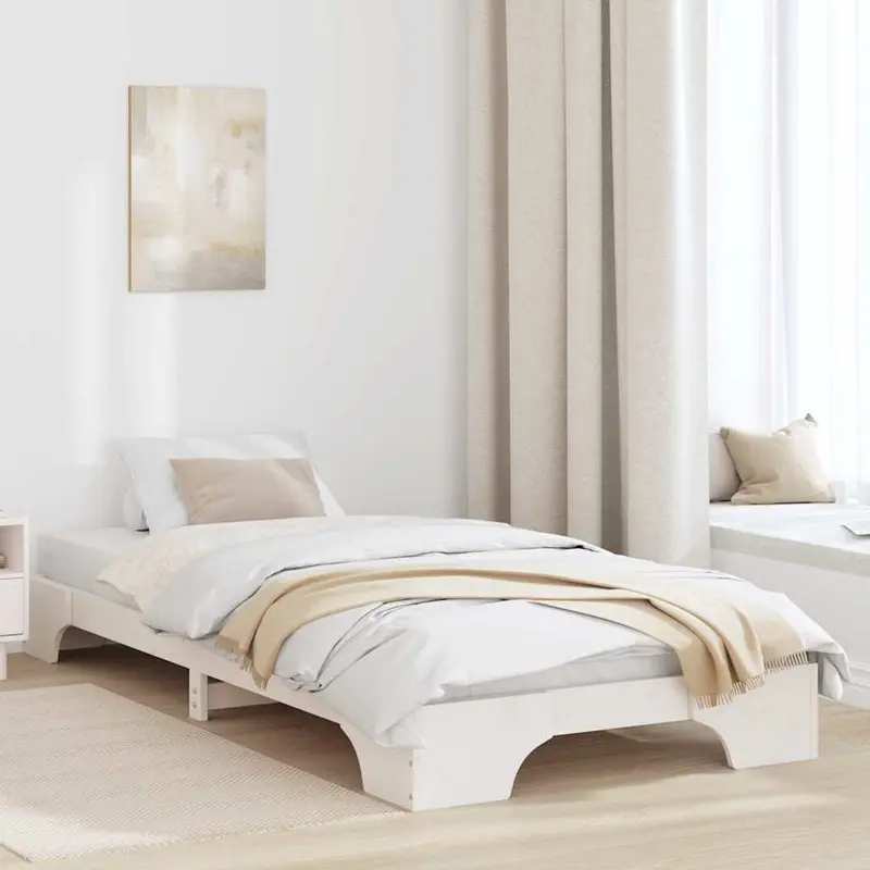 Estructura de cama 100 x 200 cm Madera de pino macizo