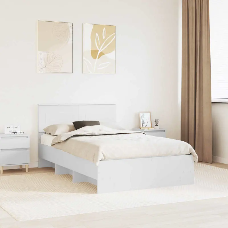 Estructura de cama 120 x 123 cm Madera de ingeniería