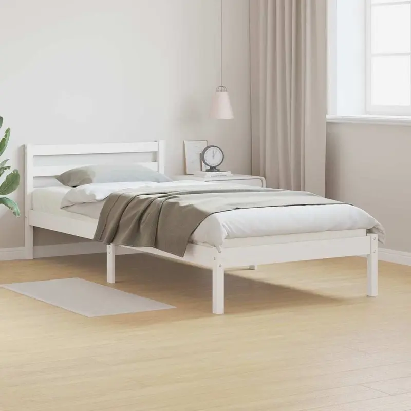Estructura de cama 215,5 x 85,5 x 69,5 cm Madera de Pino Macizo
