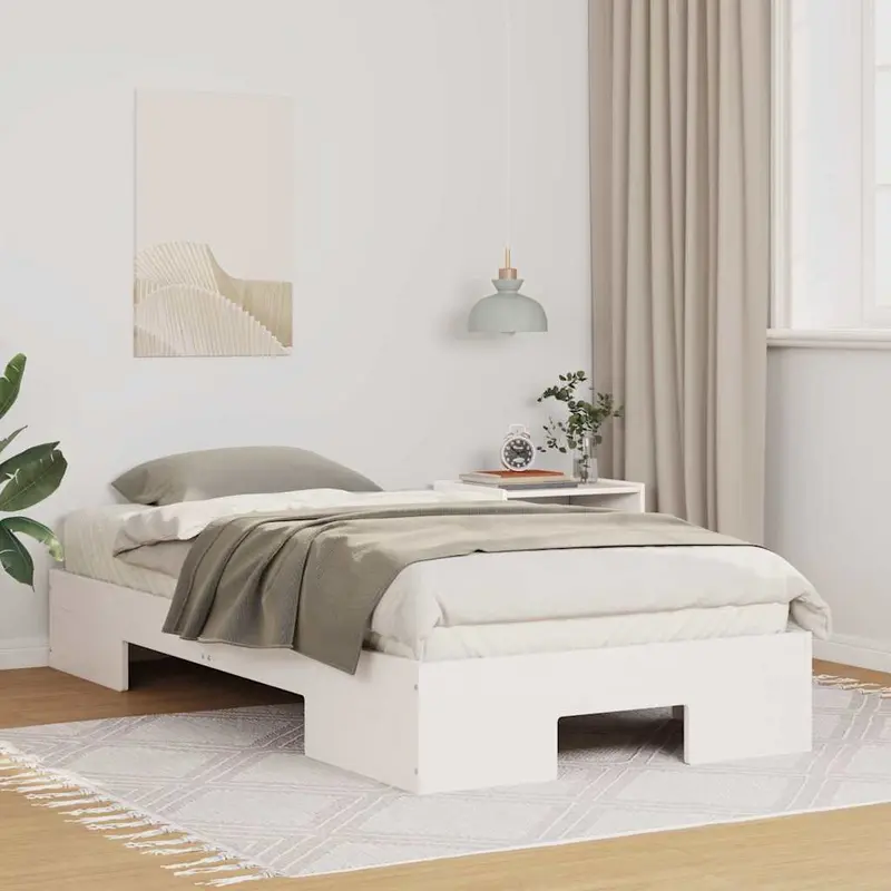 Estructura de cama Blanco 100 x 200 cm