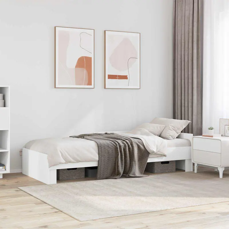 Estructura de cama con cabecero Blanco 80 x 200 cm