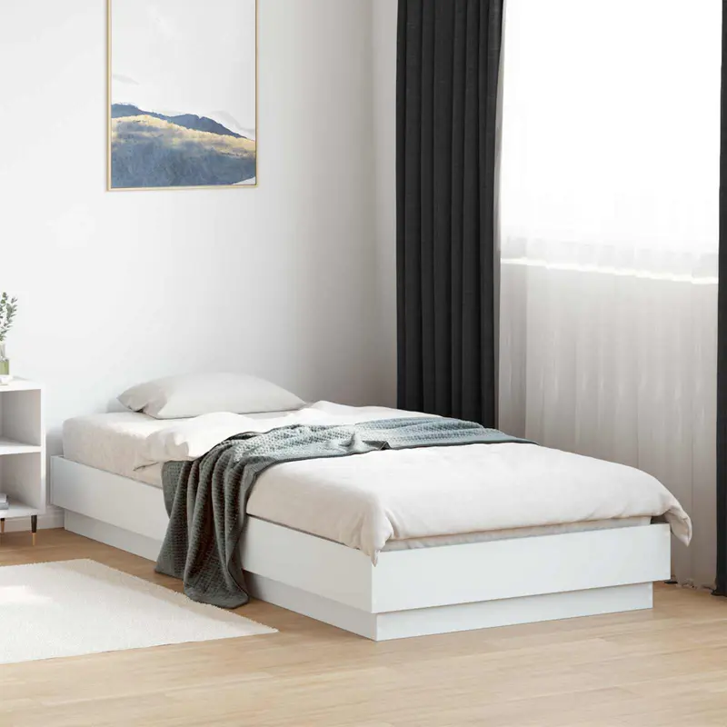 Estructura de Cama con LED Blanco 80 x 200 cm