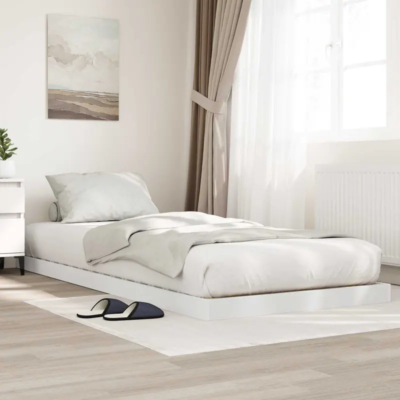 Estructura de Cama de Suelo 100 x 200 cm Madera de ingeniería