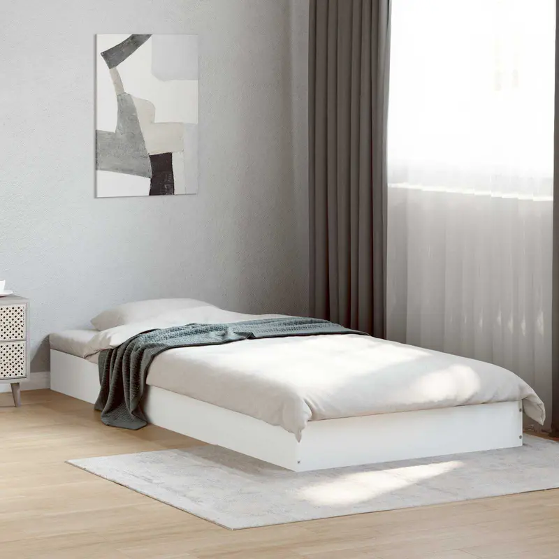 Estructura de cama de suelo Blanco 80 x 200 cm