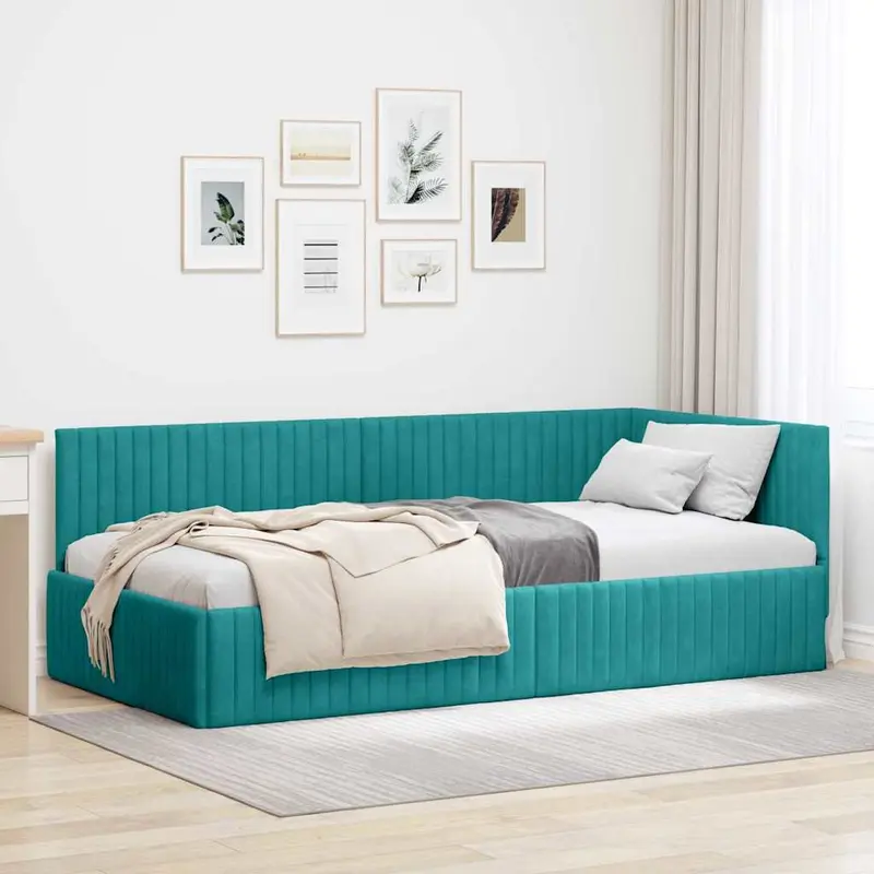 Estructura de cama en esquina Tuquesa 100 cm x 200 cm