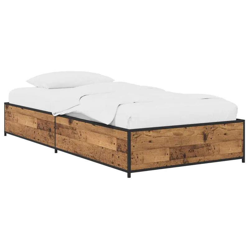 Estructura de cama Madera envejecida 80 x 200 cm