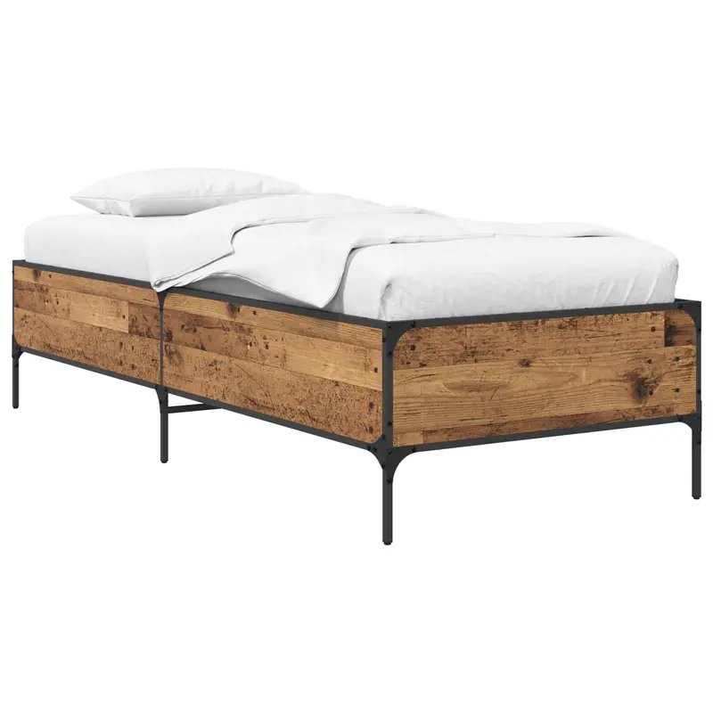 Estructura de cama Madera envejecida 80 x 200 cm