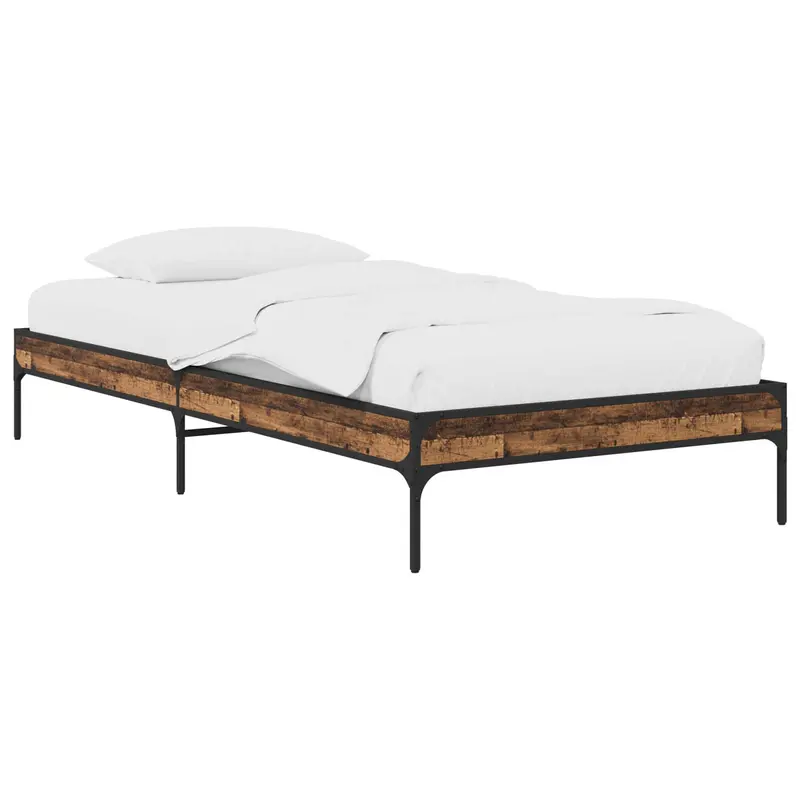 Estructura de cama Madera envejecida 80 x 200 cm
