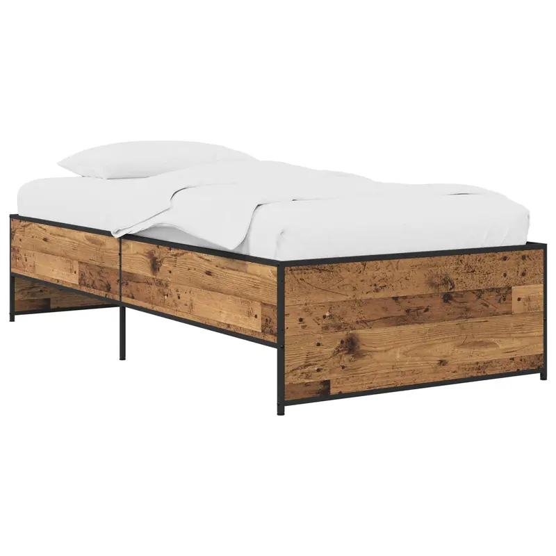 Estructura de cama Madera envejecida 80 x 200 cm