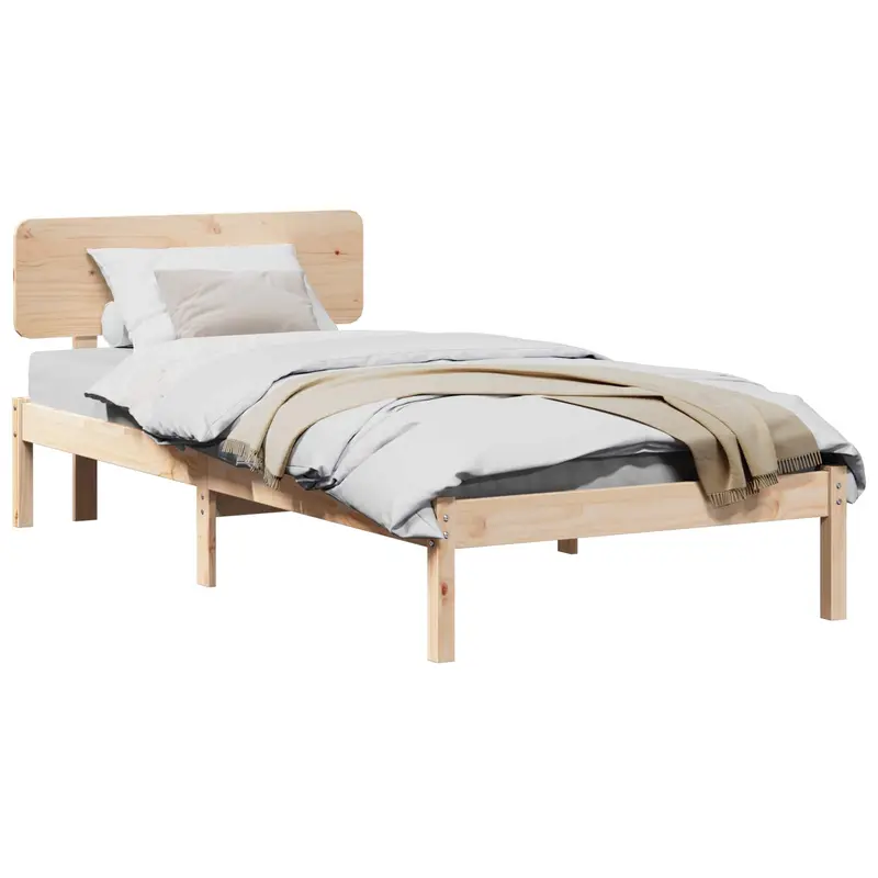 Estructura de cama Natural 100 x 200 cm Madera de pino macizo