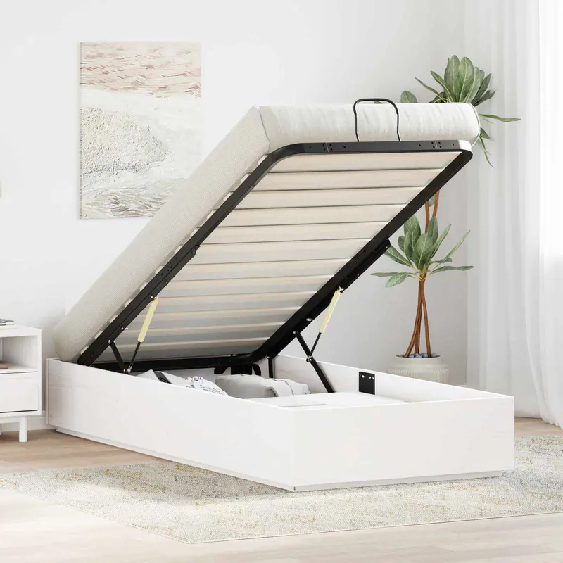 Estructura de Cama Ottoman 100 x 200 cm Pino macizo