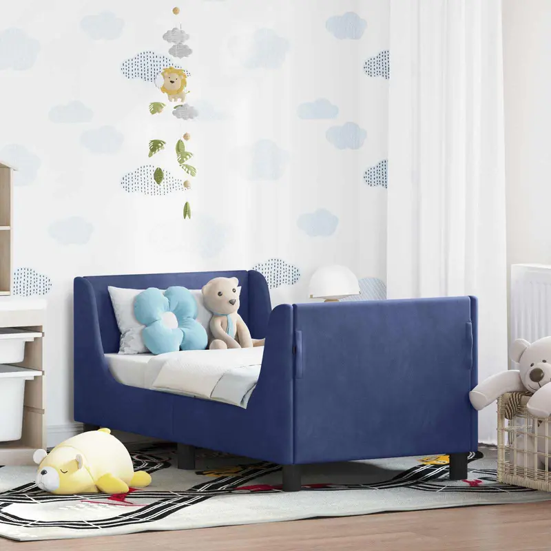 Estructura de cama para niños pequeños con cabecera 70 x 140 cm