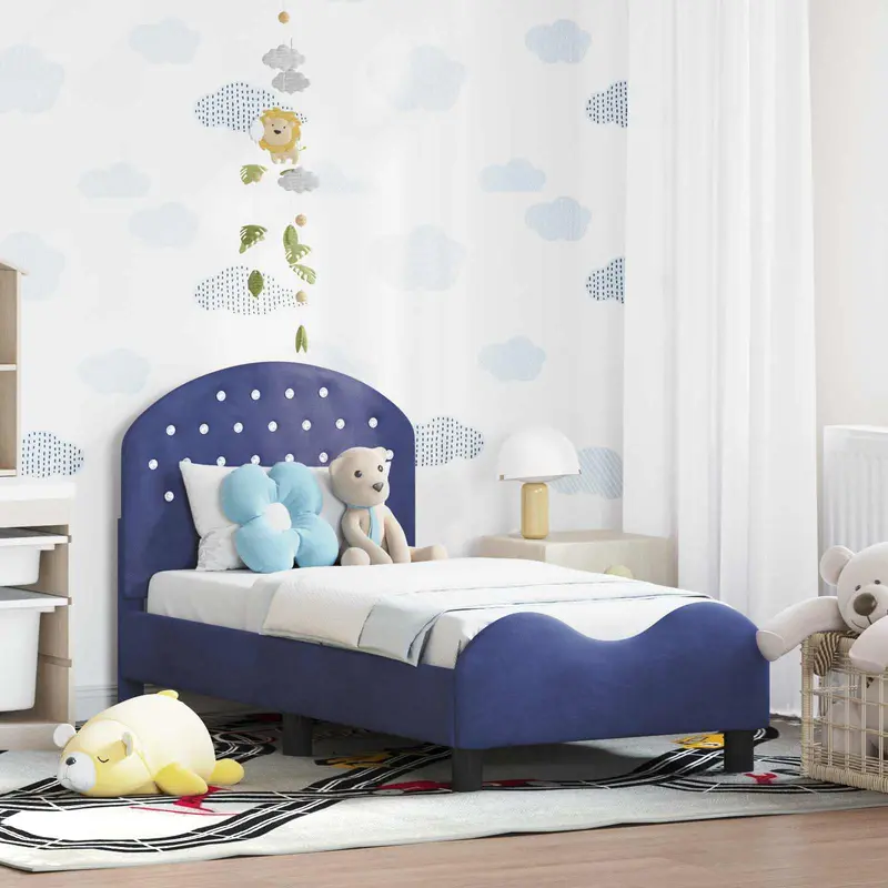 Estructura de cama para niños pequeños con cabecera 70 x 140 cm