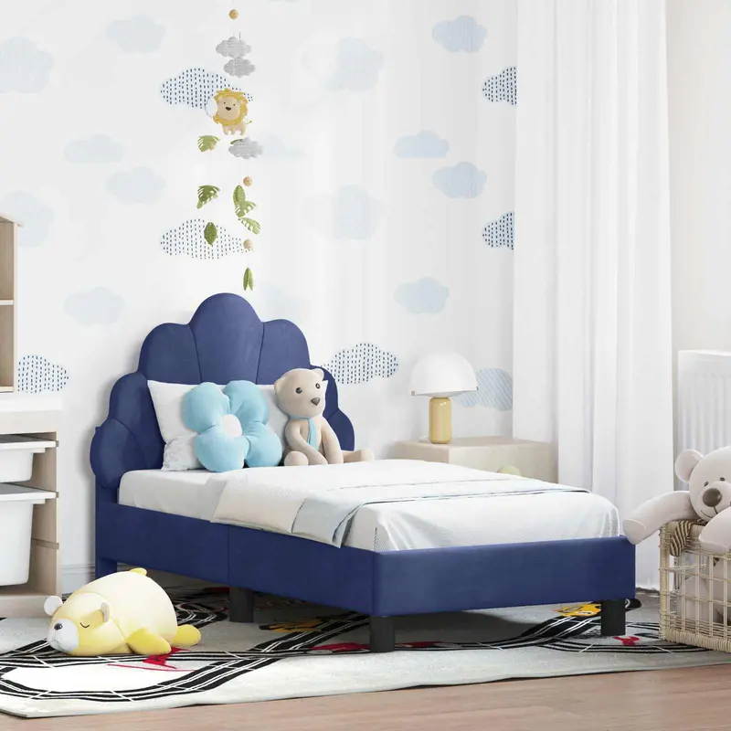 Estructura de cama para niños pequeños con cabecera 70 x 140 cm