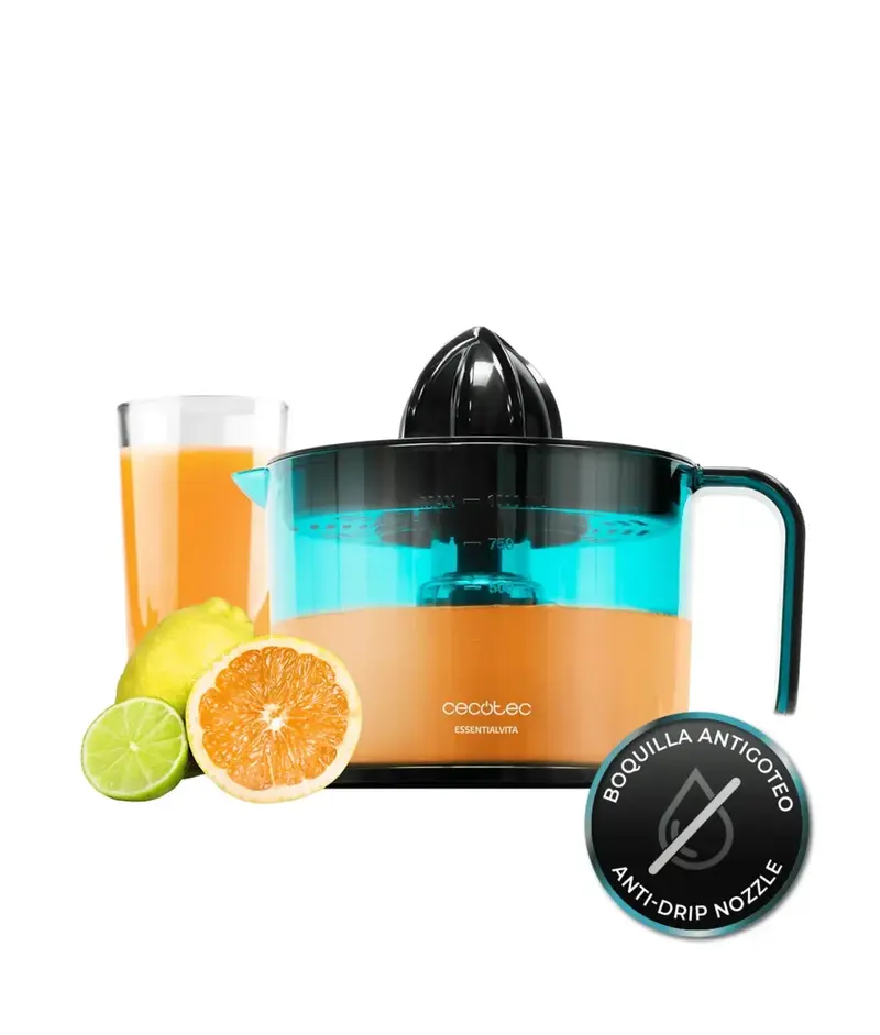Exprimidor Eléctrico 40W con Filtro de Pulpa y Conos Desmontables de Cecotec