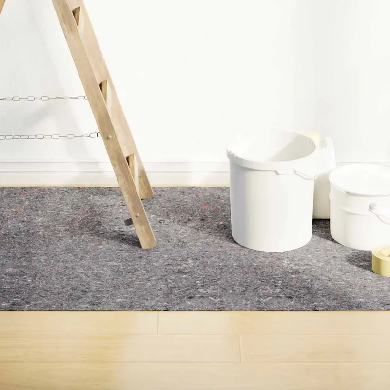 Felpa antideslizante para pintores 2 uds 10 m 180 g/m² gris