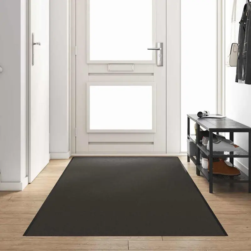 Felpudo Antracita y Negro 120 x 400 cm 100% Poliamida