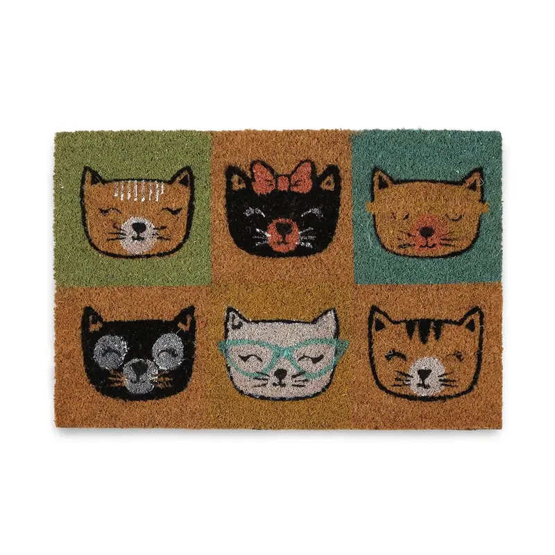 FELPUDO GATOS CHIC FIBRA DE COCO 40X60