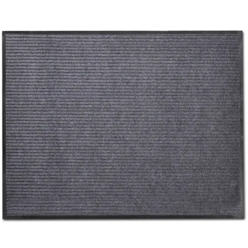 Felpudo gris 90 x 150 cm PVC