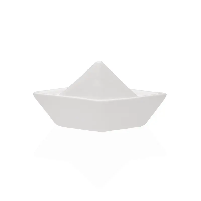 FIGURA CERAMICA BARCO BLANCO