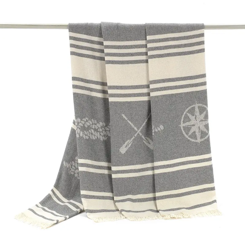 Fouta Maca gris