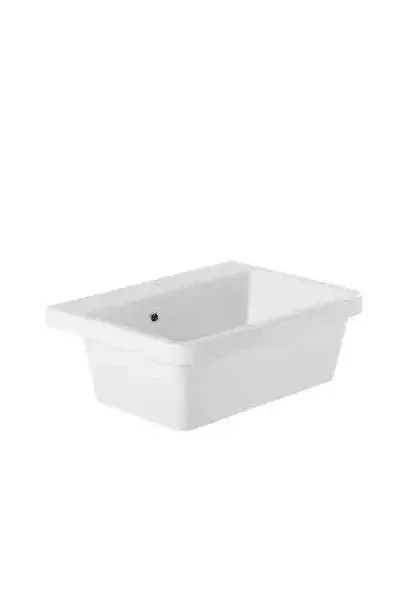 Fregadero 1 Cuba con Válvula Utility 660 Unisan - Cerámica Blanca