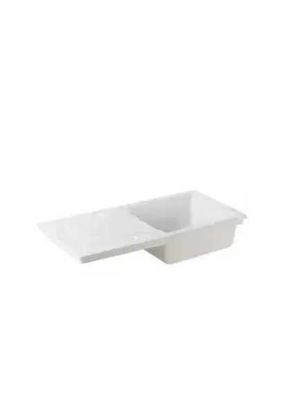 Fregadero Cerámico con Escurridor y Cubeta 100 cm Reno Unisan