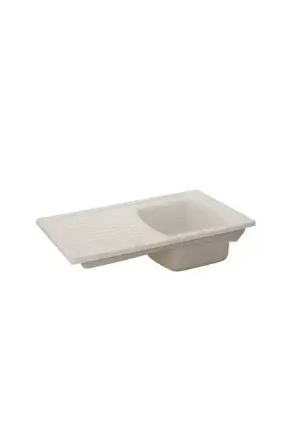 Fregadero de Cerámica 50x86 cm Blanco Lusitano Unisan