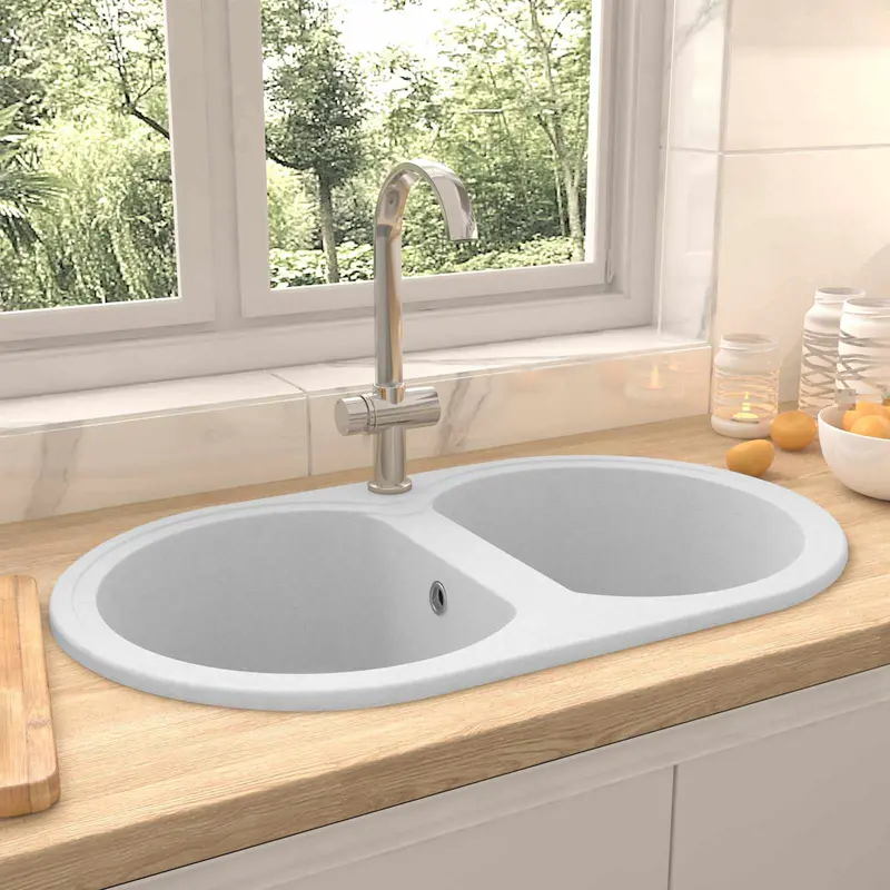Fregadero de cocina 78 x 47 x 20.5 cm granito
