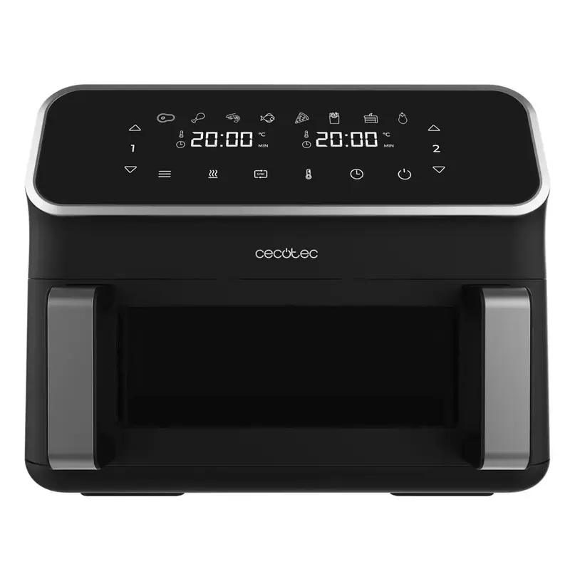Freidora de Aire Digital 9L con Ventana y Cocción Dual para Comidas Saludables de Cecotec